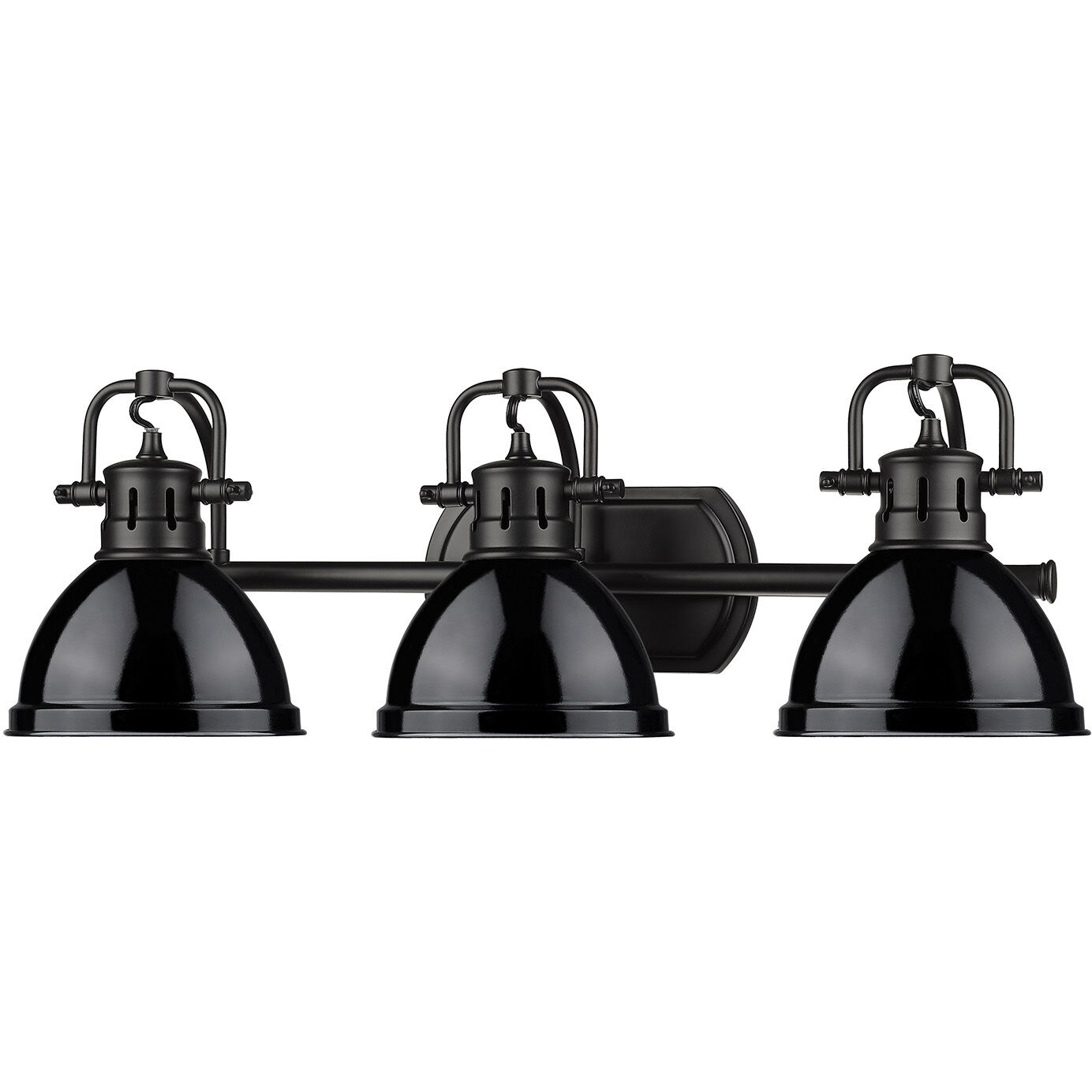 Yep Duncan Vanity Wall Light in Matte Black, Black