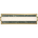 Yep Stratum 1 Light 17.5 inch Brushed Champagne Brass with Persian Green Marble Vanity Light Wall Light