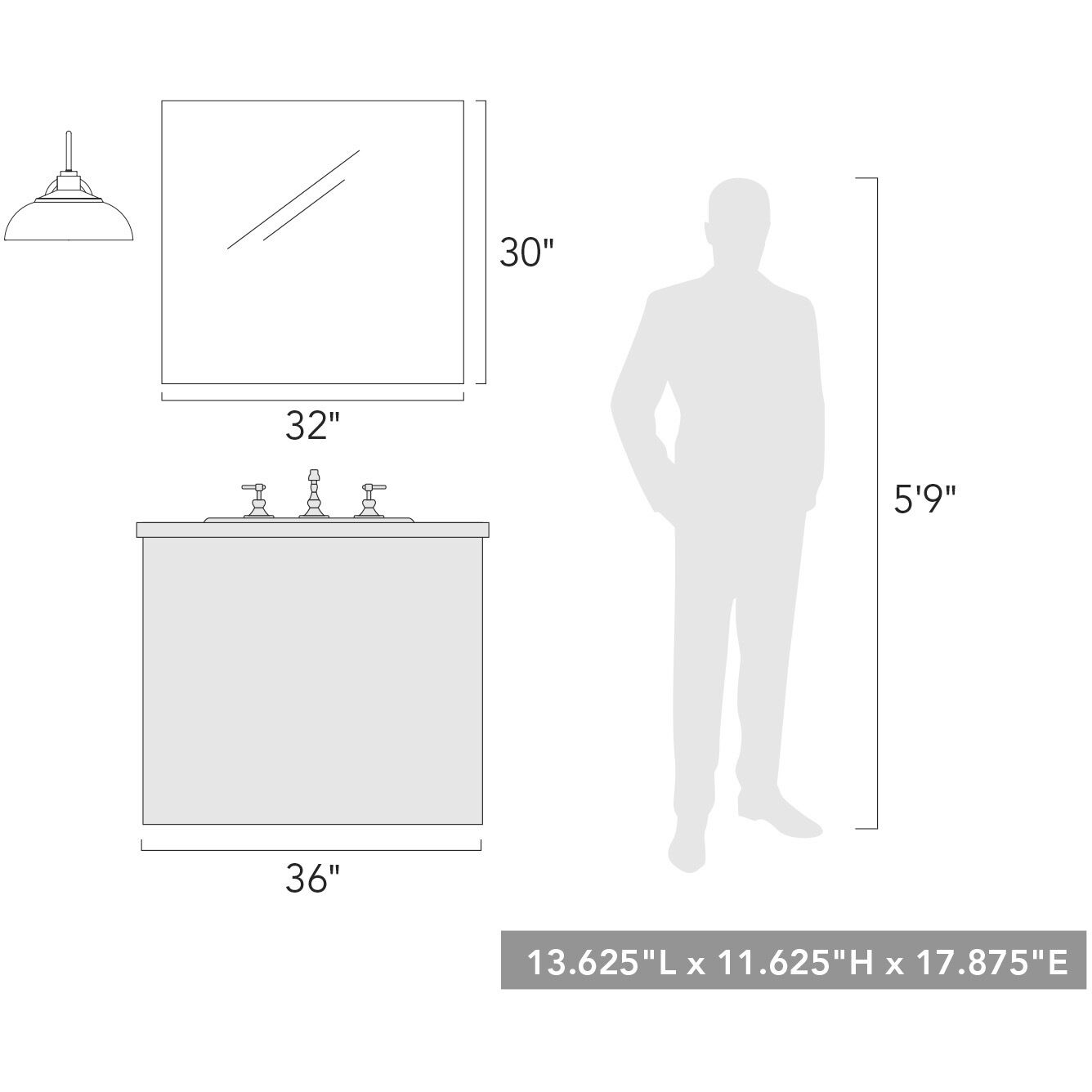 Yep Levitt 1 Light 17.88 inch Natural Black Outdoor Wall in Natural White