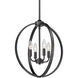 Colson 4 Light 16.38 inch Matte Black Pendant Ceiling Light