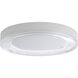 Ondulada LED 15.75 inch Sand White Flush Mount Ceiling Light in Clear Glass