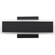 Obsidian LED 11.75 inch Sand Black Outdoor Wall