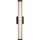 Rodara LED 24.38 inch Matte Black Outdoor Wall Sconce