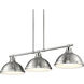 Yep Duncan Island Light Ceiling Light in Chrome, Pewter