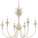 Lillianne 33.75 inch 60.00 watt Antique Ivory Chandelier Ceiling Light