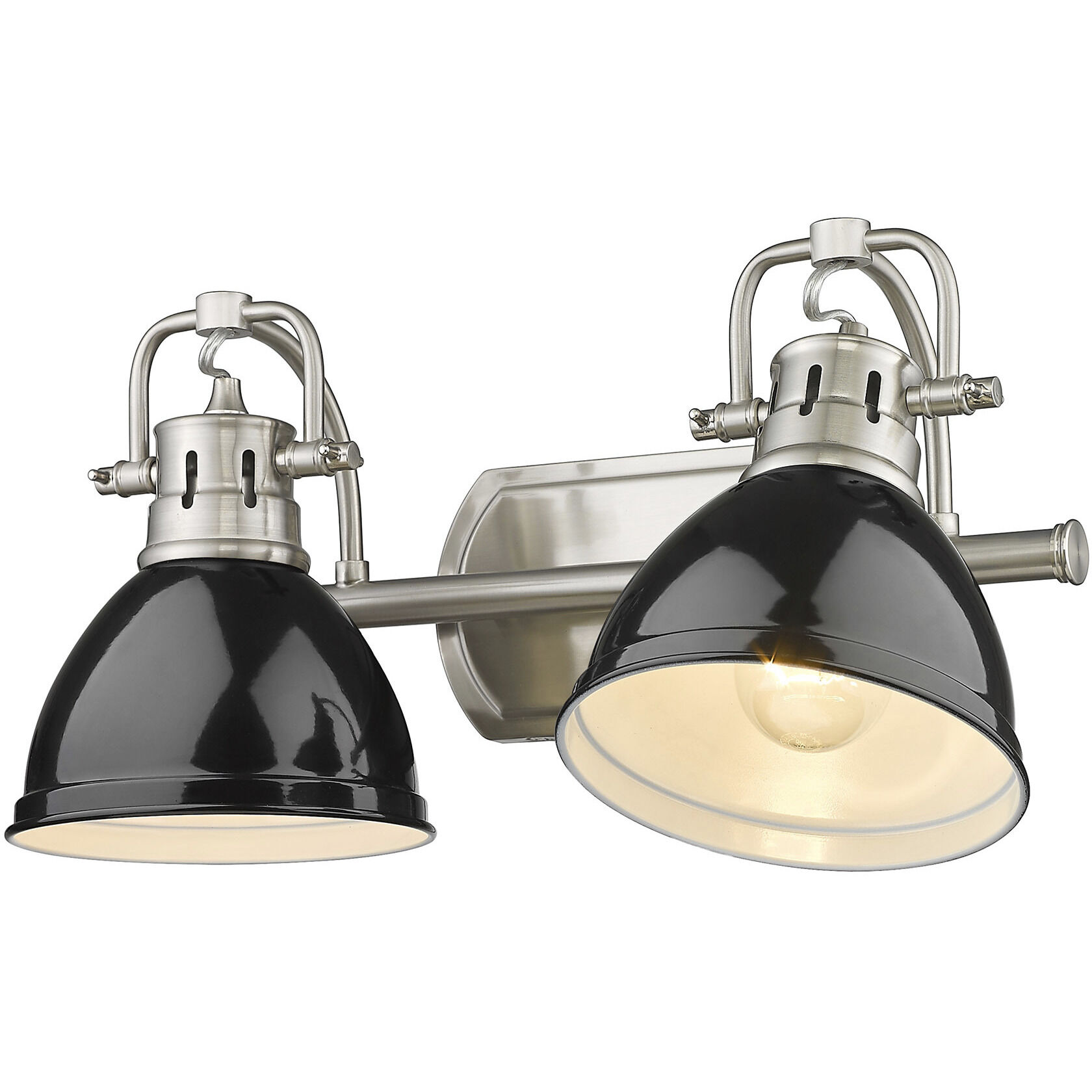 Yep Duncan Vanity Wall Light in Pewter, Black