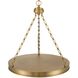 Cameron 1 Light 24 inch Brushed Champagne Brass Pendant Ceiling Light