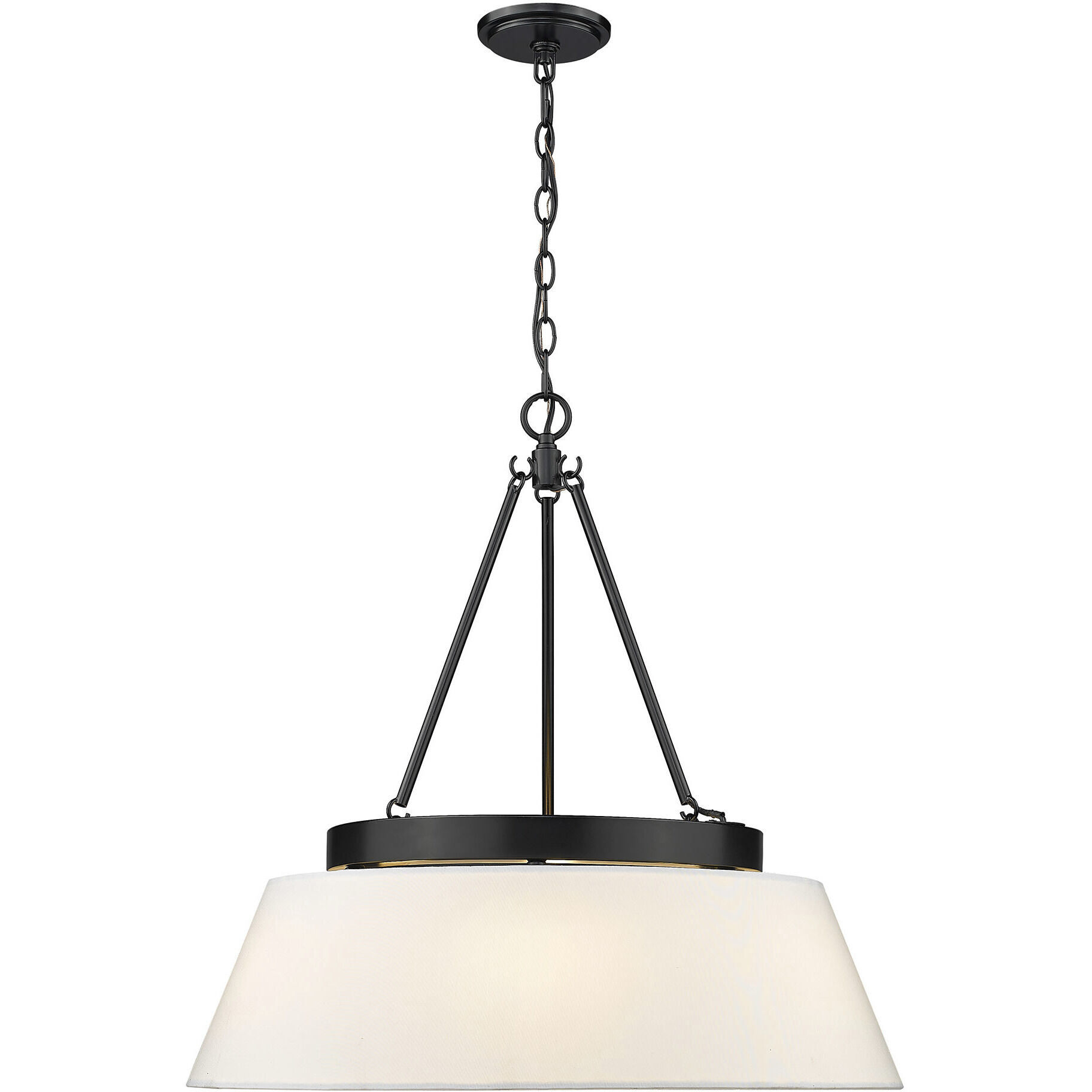 Penn 26 inch 60.00 watt Matte Black Chandelier Ceiling Light