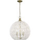 Florence 3 Light 18.5 inch Brushed Champagne Brass Pendant Ceiling Light