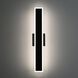 Obsidian LED 23.63 inch Sand Black Outdoor Wall Sconce