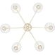 Keating 6 Light 33.5 inch Antique Ivory Chandelier Ceiling Light