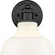 Carver 1 Light 8.75 inch Matte Black Bath Vanity Light Wall Light