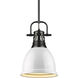 Yep Duncan Pendant Ceiling Light in Matte Black, White, Small