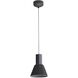 Faroe LED 8 inch Flecked Black/Grey Pendant Ceiling Light
