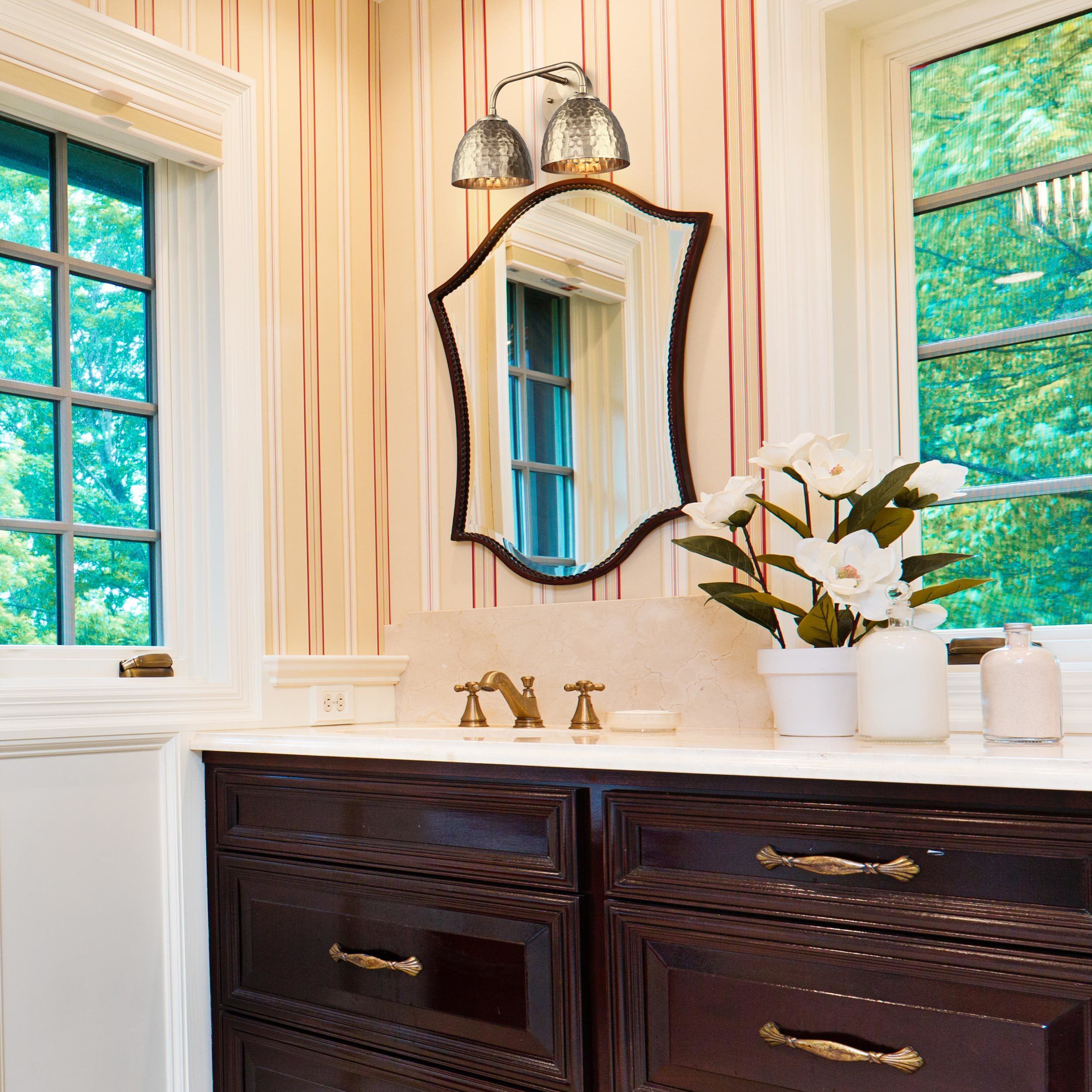 Shepard Vanity Wall Light in Modern Brass