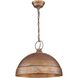Lincoln 1 Light 16.75 inch Vintage Copper Pendant Ceiling Light