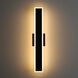 Obsidian LED 23.63 inch Sand Black Outdoor Wall Sconce