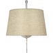 Ryleigh Articulating Wall Sconce Wall Light in Pewter, Natural Sisal