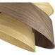 Yep Aalto 1 Light 13.25 inch Dark Walnut-Light Walnut Pendant Ceiling Light