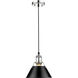 Yep Orwell Pendant Ceiling Light in Chrome, Matte Black, Damp