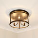 Payton 3 Light 14.75 inch Rubbed Bronze Flush Mount Ceiling Light