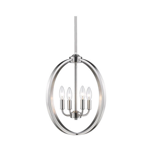 Colson 4 Light 16 inch Pewter Pendant Ceiling Light in No Shade, Mini