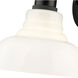 Carver 1 Light 8.75 inch Matte Black Bath Vanity Light Wall Light
