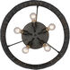 Erma 5 Light 22.38 inch Matte Black Flush Mount Ceiling Light