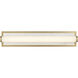 Yep Stratum 1 Light 25.25 inch Brushed Champagne Brass with Jazz White Marble Vanity Light Wall Light
