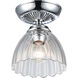 Audra 1 Light 6.88 inch Chrome Semi-Flush Ceiling Light