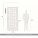 Rodara LED 16.5 inch Matte Black Outdoor Wall Sconce