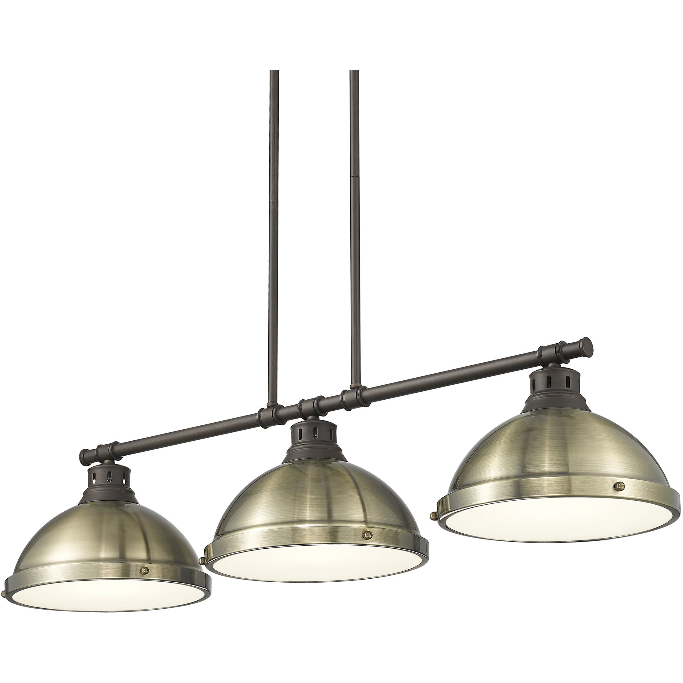 Yep Duncan Island Light Ceiling Light in Rubbed Bronze, Aged Brass