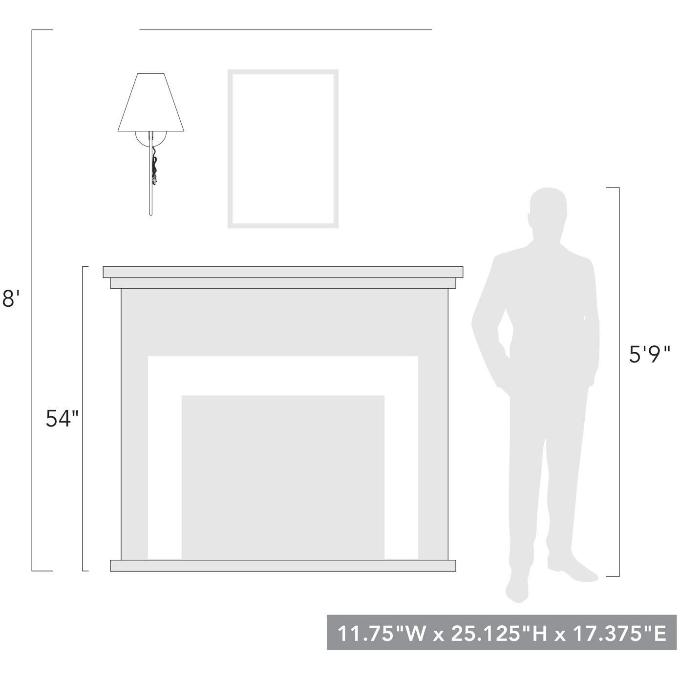 Yep Kennedy 1 Light 11.75 inch Brushed Champagne Brass Swing Arm Wall Lamp Wall Light