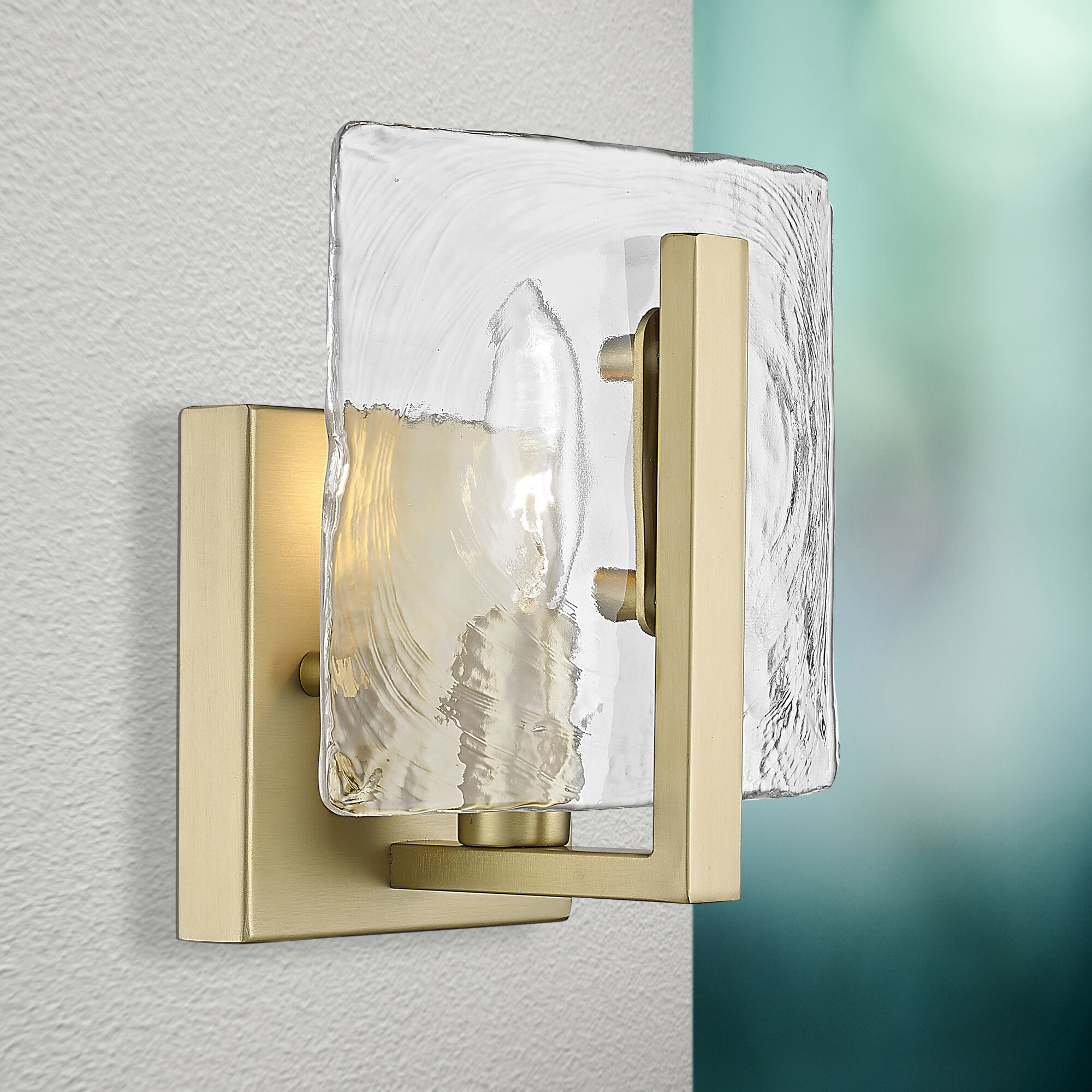 Aenon 1 Light 6.88 inch Brushed Champagne Brass Wall Sconce Wall Light