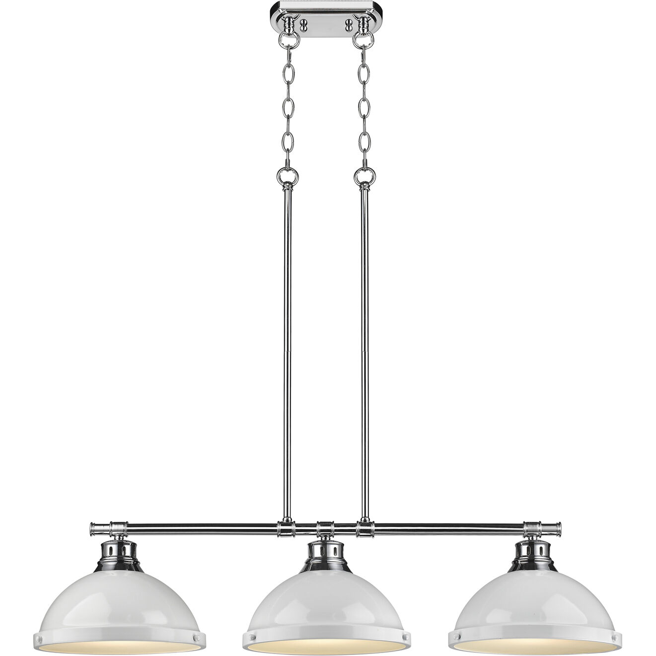 Yep Duncan Island Light Ceiling Light in Chrome, White