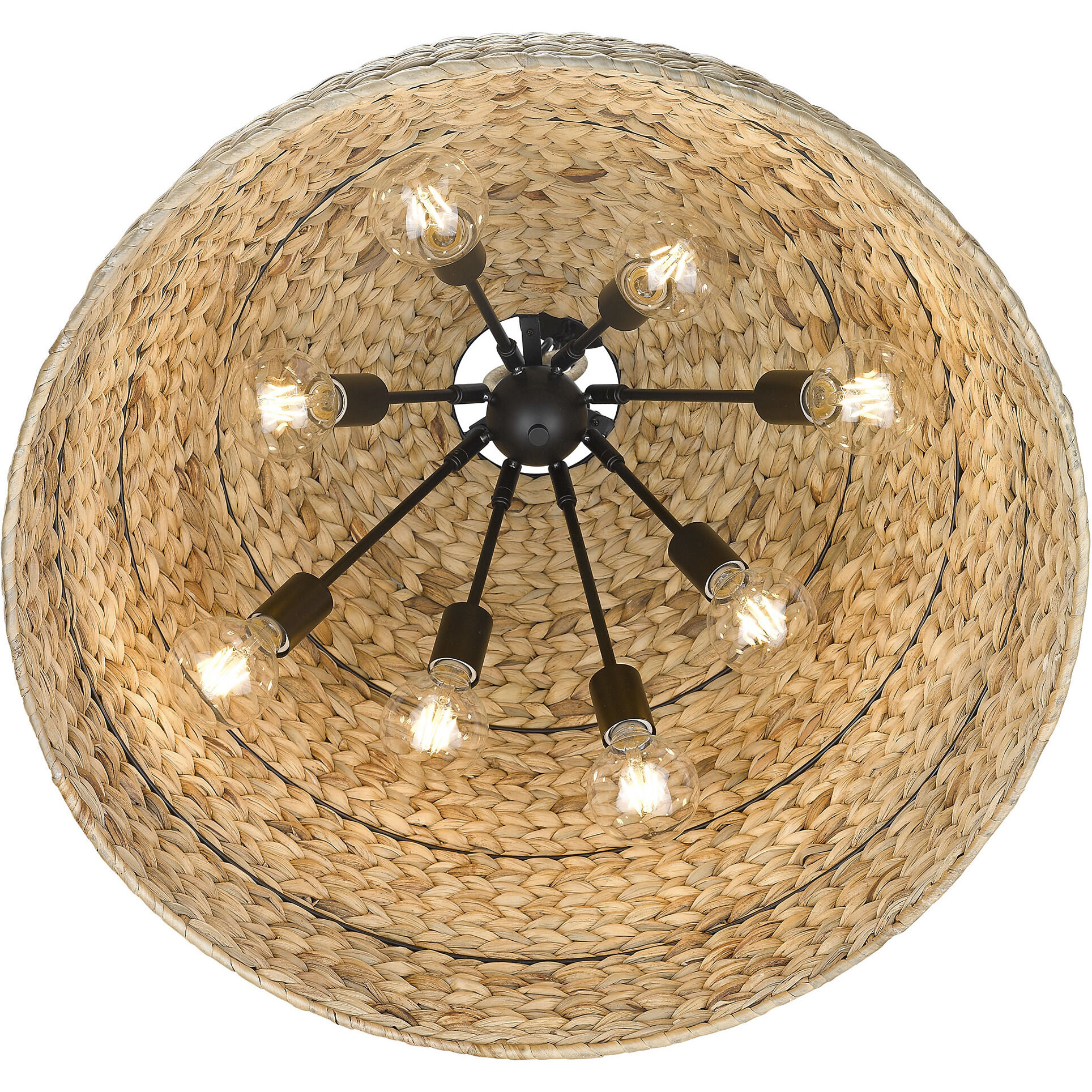 Rue Pendant Ceiling Light in Woven Sweet Grass