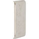 Stela 1 Light 6.25 inch White Travertine Outdoor Wall Light