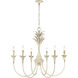 Lillianne 33.75 inch 60.00 watt Antique Ivory Chandelier Ceiling Light