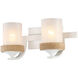 Chatham 2 Light 16 inch Natural White Bath Vanity Light Wall Light