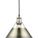 Yep Orwell Pendant Ceiling Light in Pewter, Medium