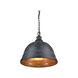 Bartlett 2 Light 17 inch Black Patina Pendant Ceiling Light, Large