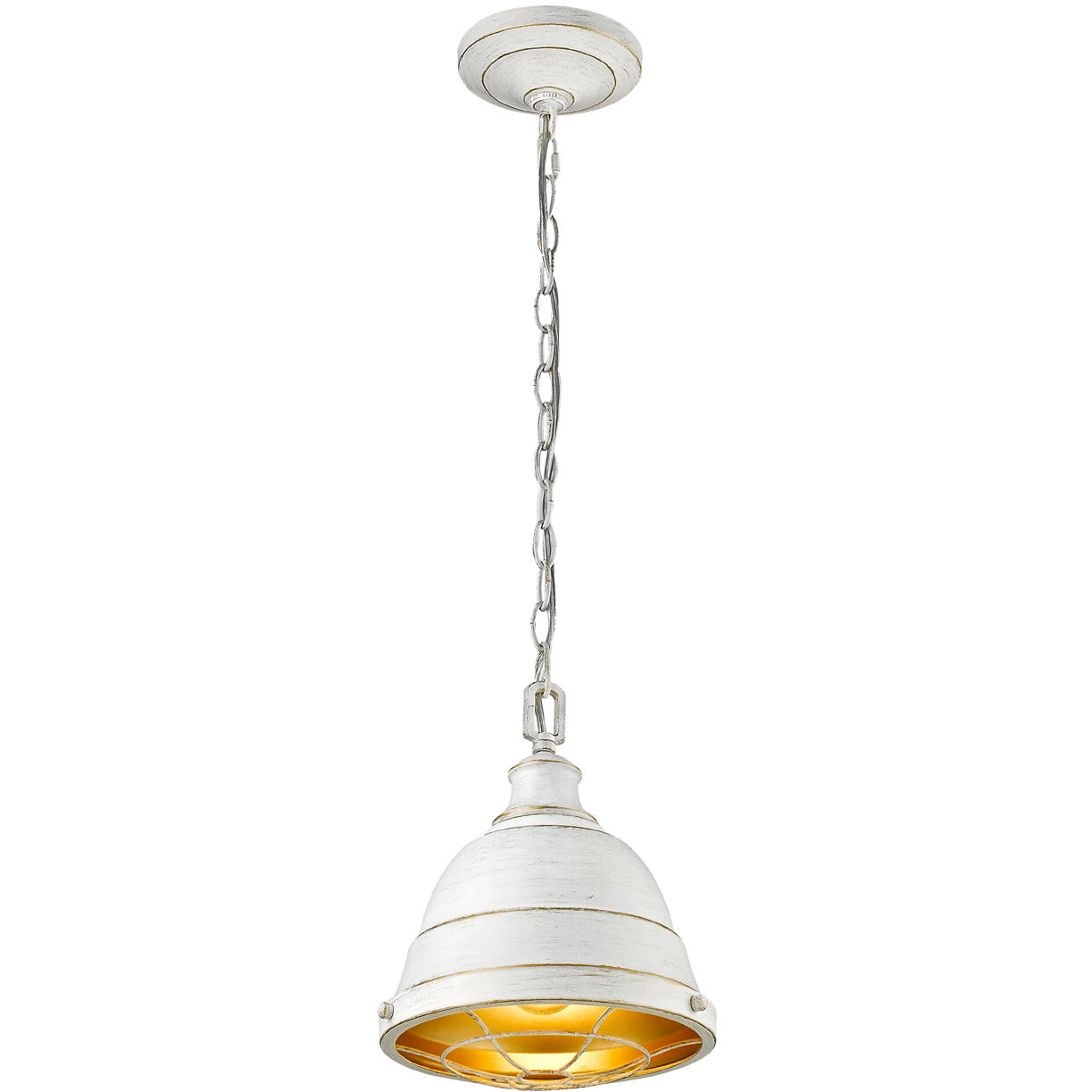 Bartlett 1 Light 9.25 inch French White Pendant Ceiling Light, Small