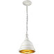 Bartlett Pendant Ceiling Light in French White, Small