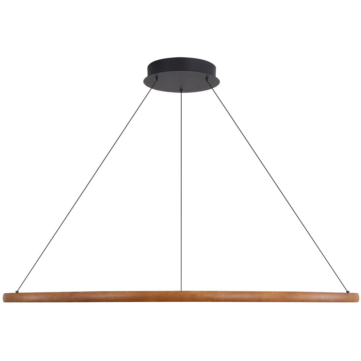Veritas LED 35.38 inch Walnut Chandelier Ceiling Light