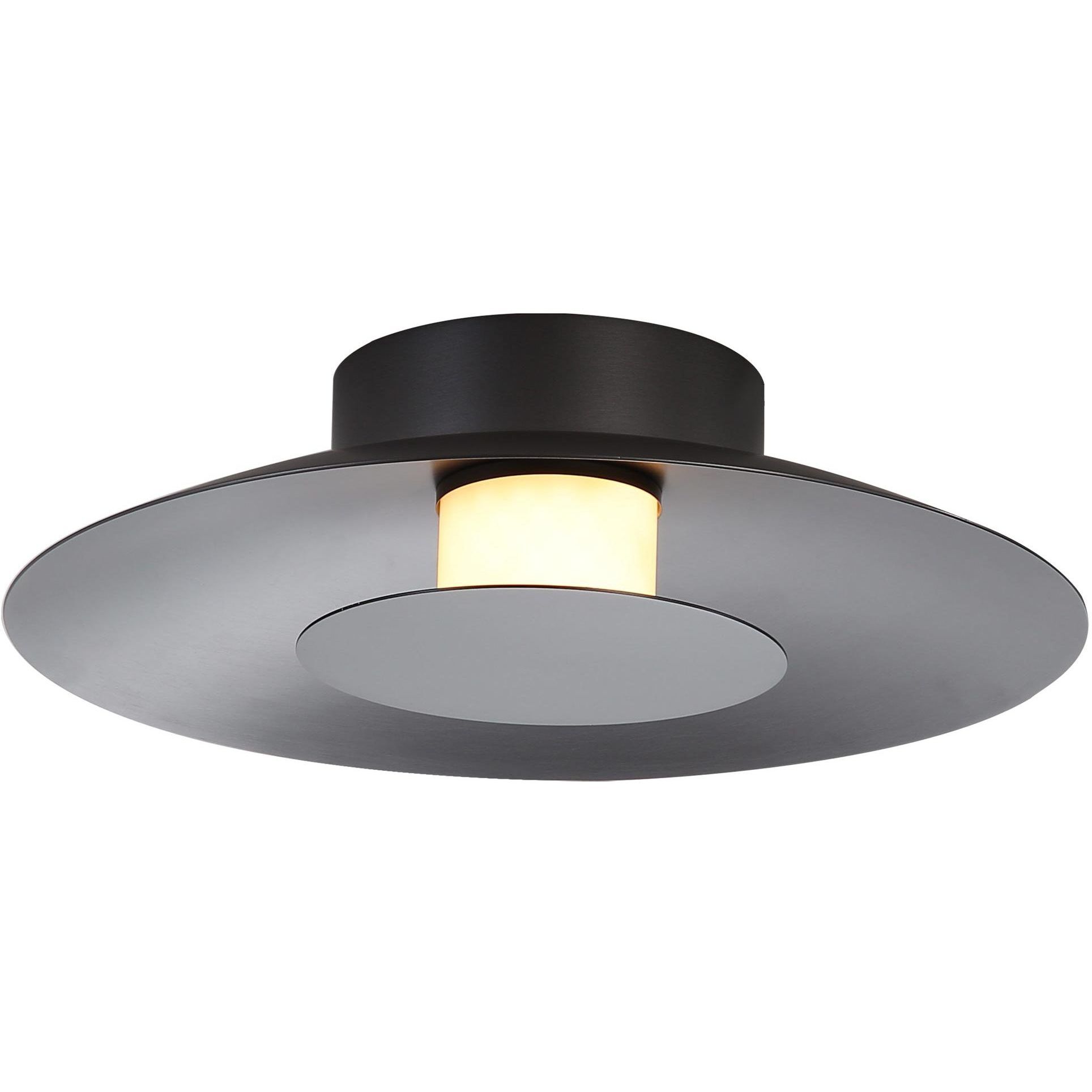Yep Luma LED 11.75 inch Graphite Flush Mount Ceiling Light