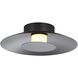 Yep Luma LED 11.75 inch Graphite Flush Mount Ceiling Light