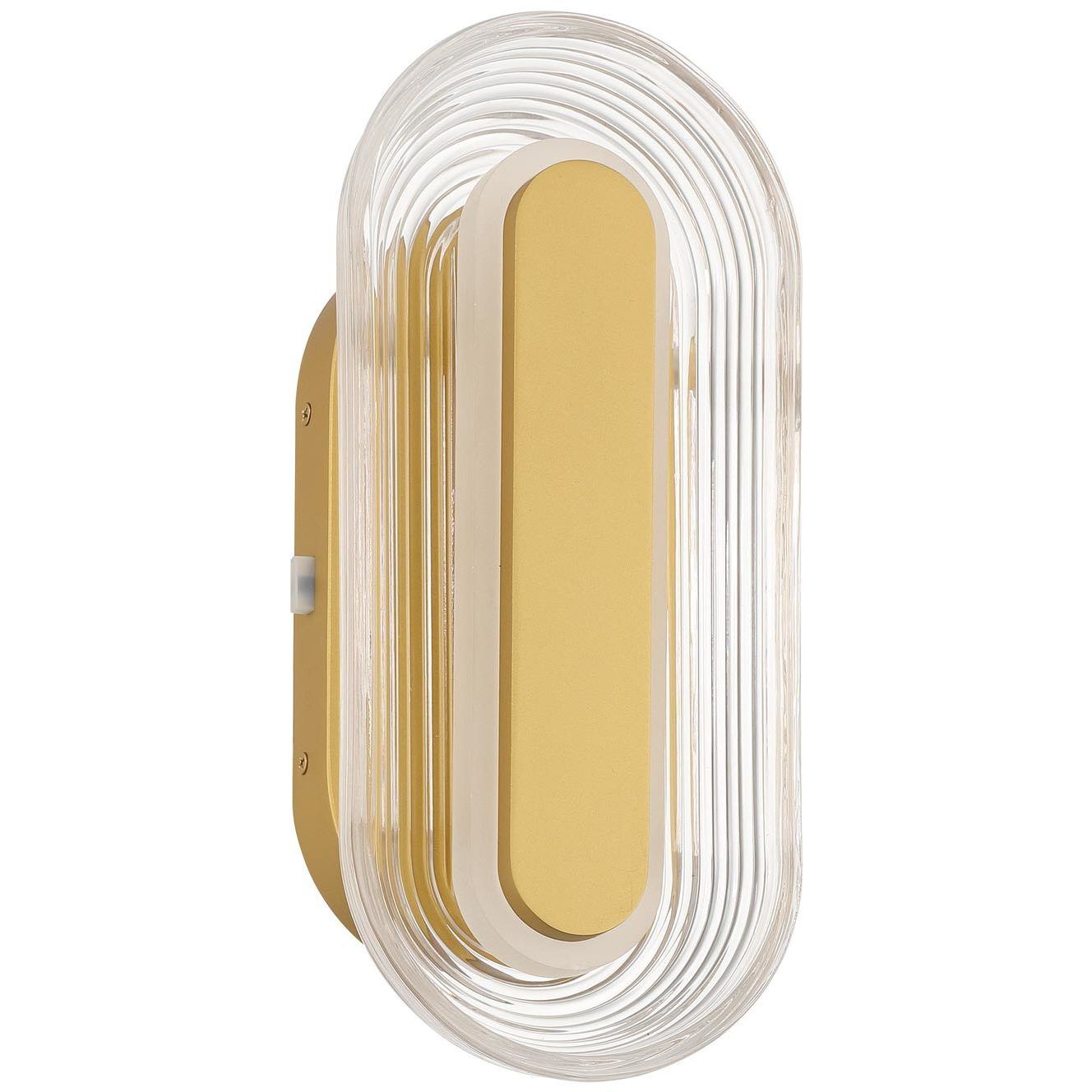 Wry Plexus 1 Light 5.88 inch Satin Brushed Gold Outdoor Wall Light