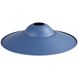 Croma 1 Light 9 inch Matte Black Outdoor Wall Sconce in No Glass, Matte Blue