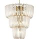 Ziva Shahi 29.5 inch 5.00 watt Titanium Gold Chandelier Ceiling Light, 3 Tier