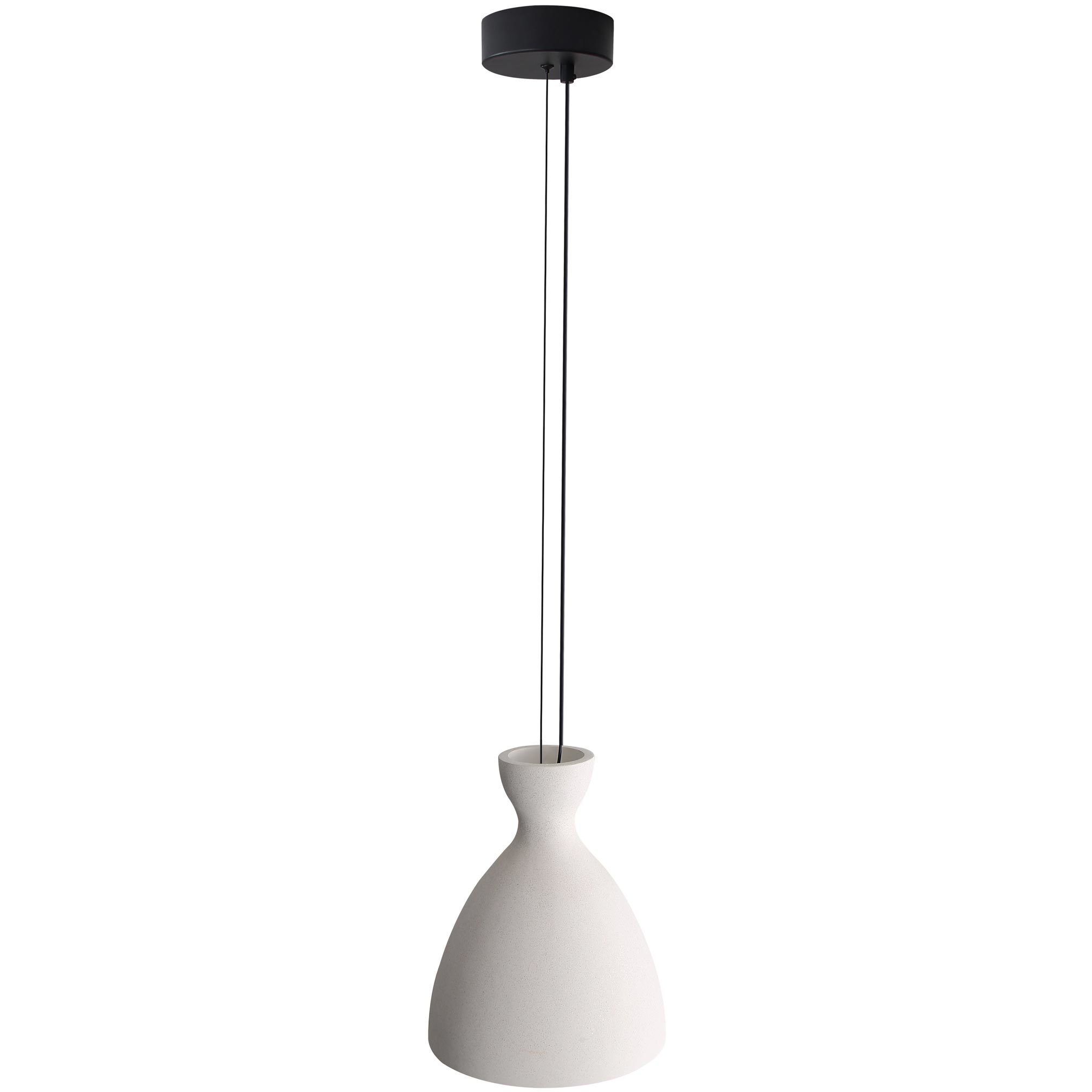Aethera Pendant Ceiling Light in White Sandstone Cement